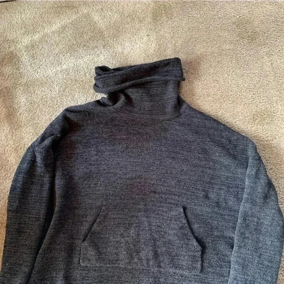 Barefoot Dreams Cozychic Lounge Pullover Knit OS Oversized Dark Grey 800 Loose - Picture 6 of 6